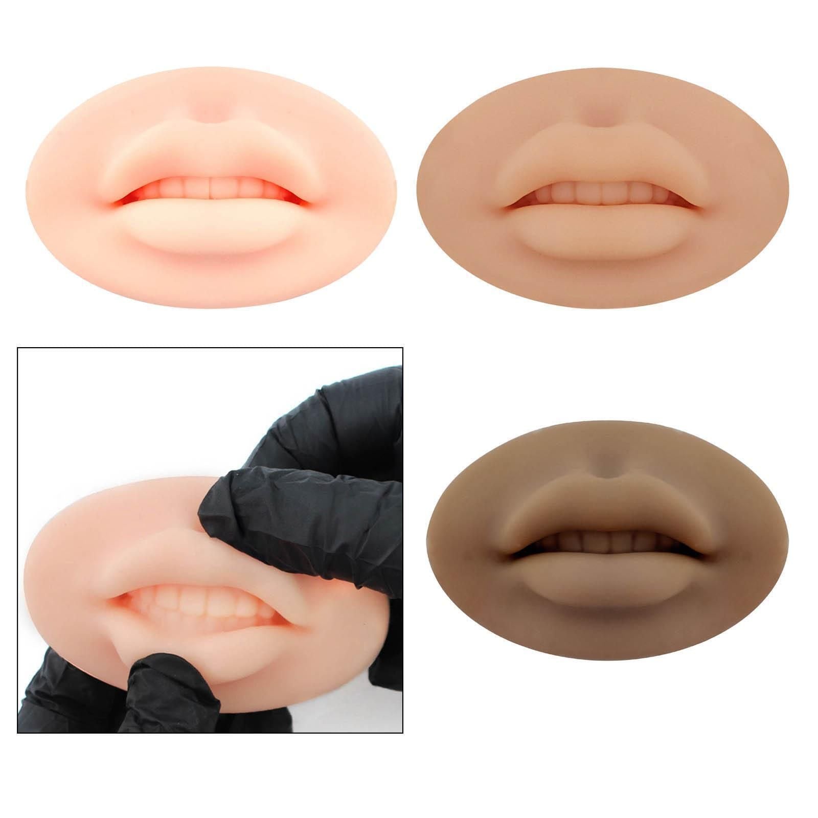 5D Lips Tattoo Practice Silicone Skin For Permanent Makeup Artists newcomelashes