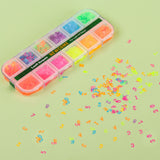 12 Grids Mix Color Shape Lash Sequins for Lash Nail Art