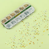 12 Grids Mix Color Shape Lash Sequins for Lash Nail Art