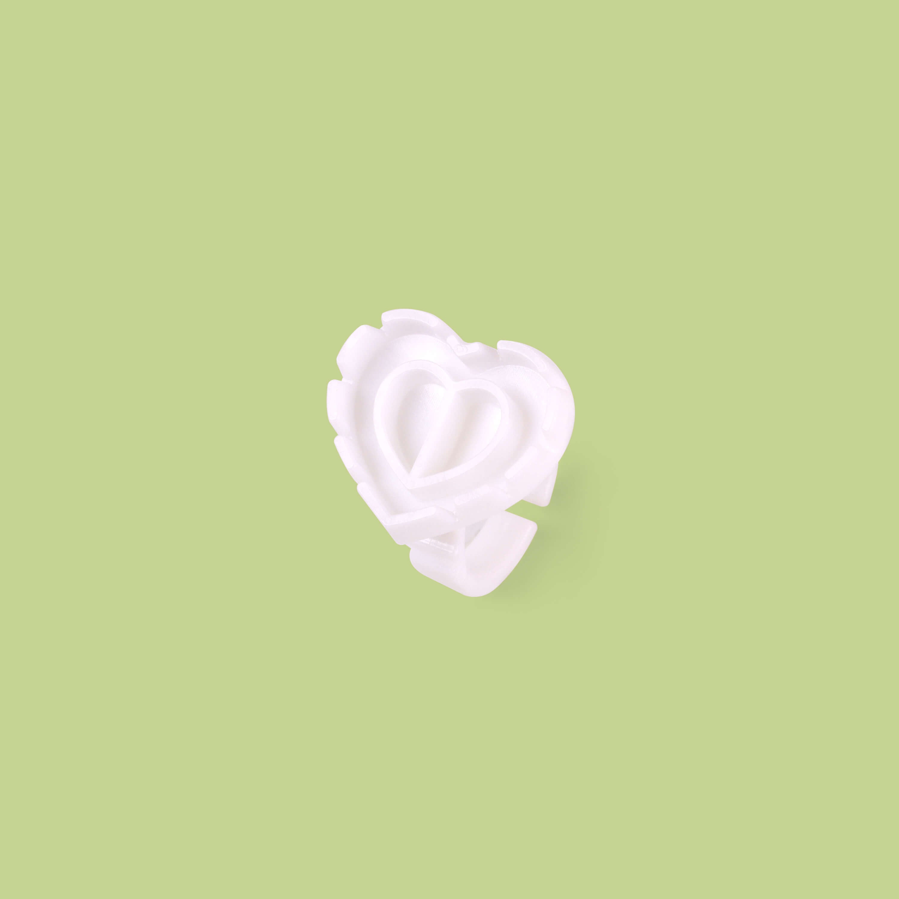 100 PCS Sweet Heart V-Shaped Glue Cups Ring newcomelashes