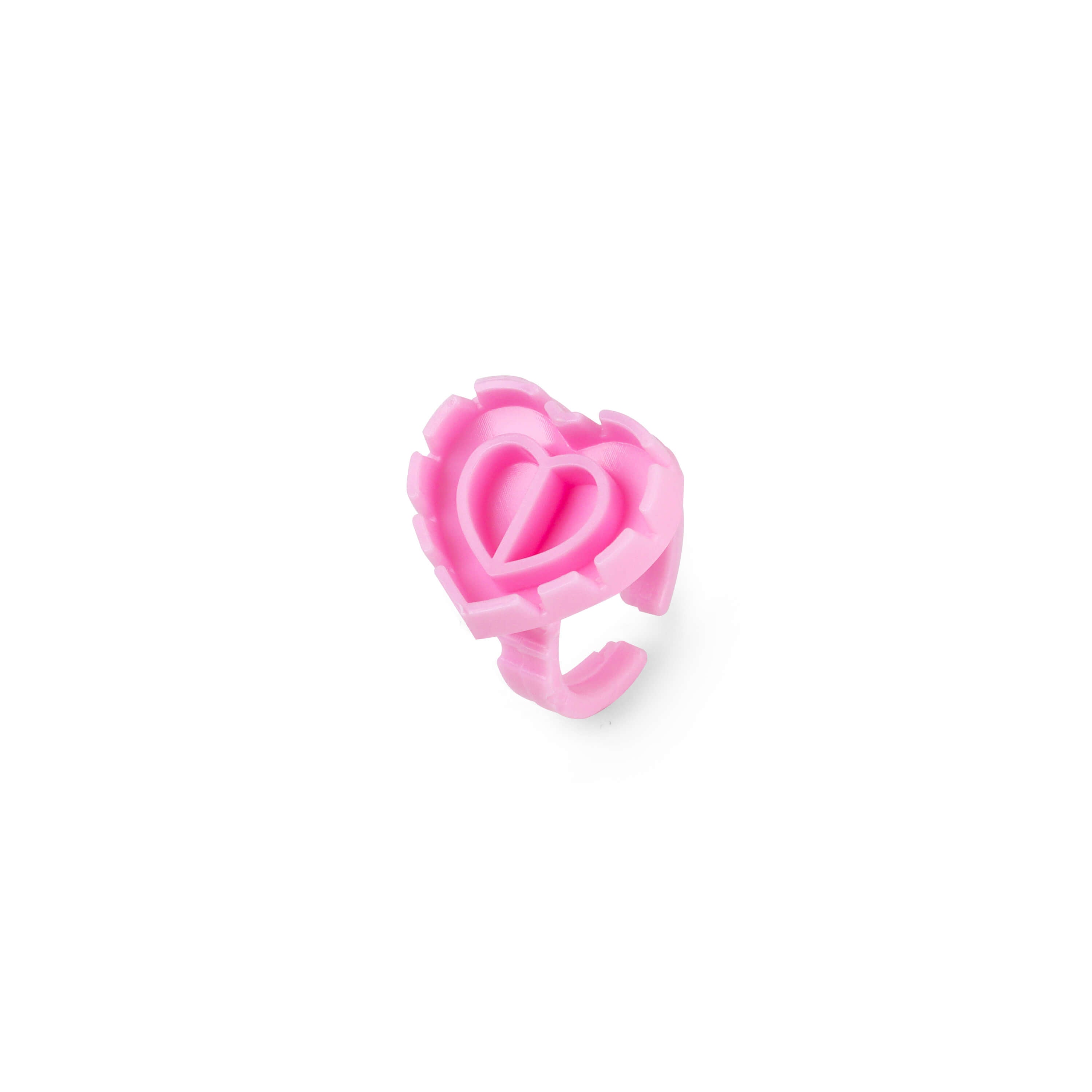 100 PCS Sweet Heart V-Shaped Glue Cups Ring newcomelashes