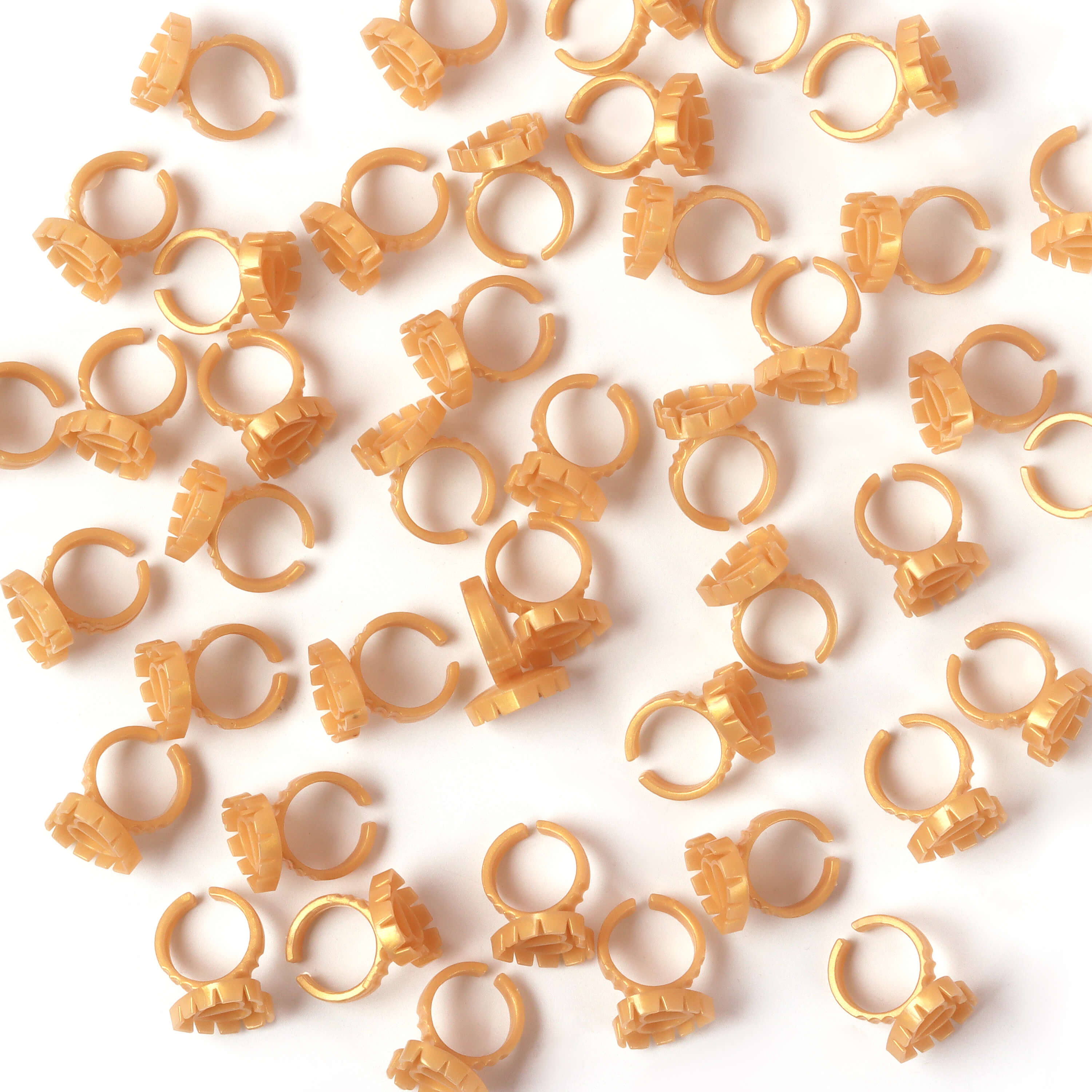 100 PCS Sweet Heart V-Shaped Glue Cups Ring newcomelashes