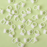 100 PCS Sweet Heart V-Shaped Glue Cups Ring newcomelashes
