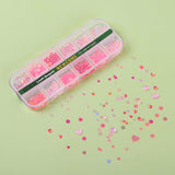 12 Grids Mix Color Shape Lash Sequins for Lash Nail Art