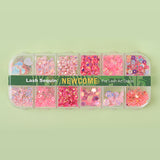 12 Grids Mix Color Shape Lash Sequins for Lash Nail Art