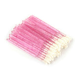 50PCS Lash Lipstick Brush Crystal Lint Free Applicators