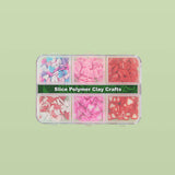 6 Girds Mix Color Shape Slice Polymer Soft Clay Crafts for Nails
