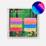 Neon Crystal Rainbow Lashes Mixed Color 0.07MM