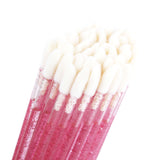 50PCS Lash Lipstick Brush Crystal Lint Free Applicators