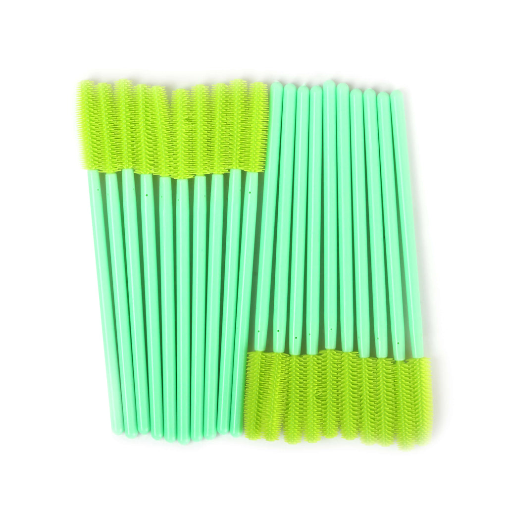 50PCS Silicone Reusable Lash Mascara Wands Lashes