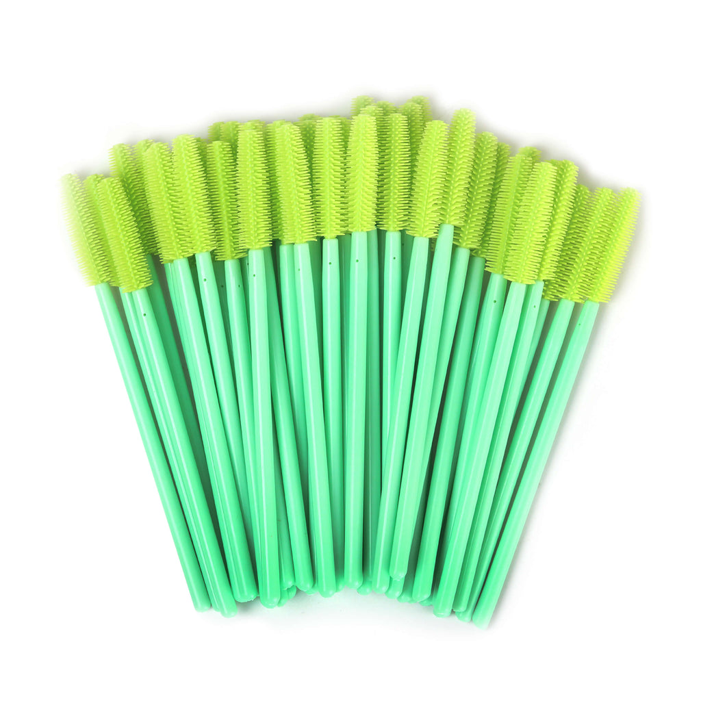 50PCS Silicone Reusable Lash Mascara Wands Lashes