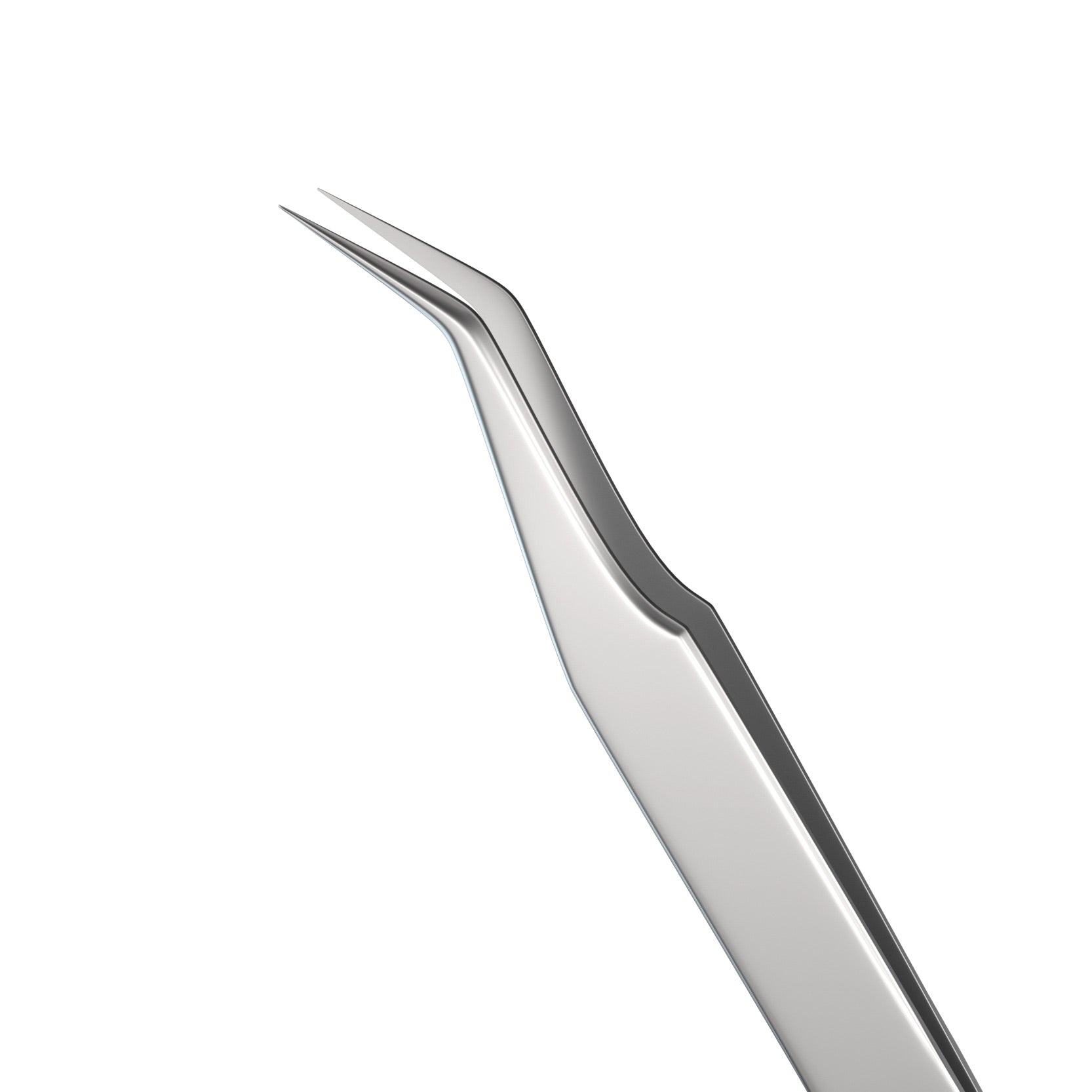 Curved Platinum Isolation Tweezers newcomelashes