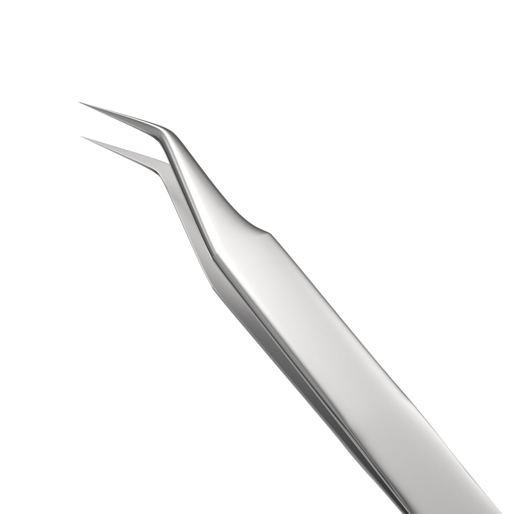 Curved Platinum Isolation Tweezers newcomelashes