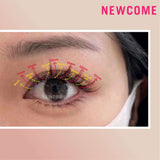 Premade Spike Wispy Lash Extensions 0.07MM newcomelashes