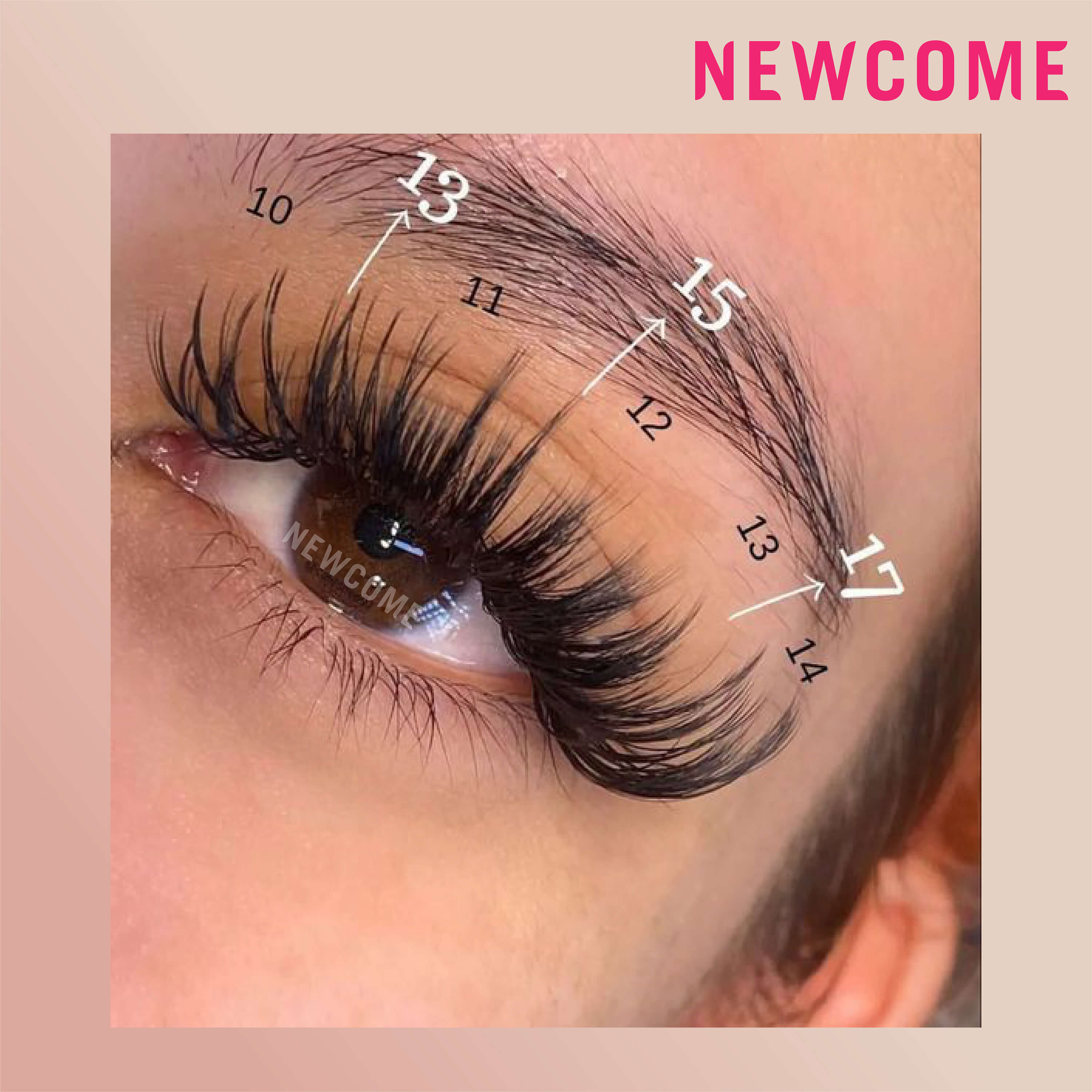 Premade Spike Wispy Lash Extensions 0.07MM